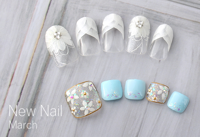 3月のネイルデザインをアップしました ネイルサロン Nail Station